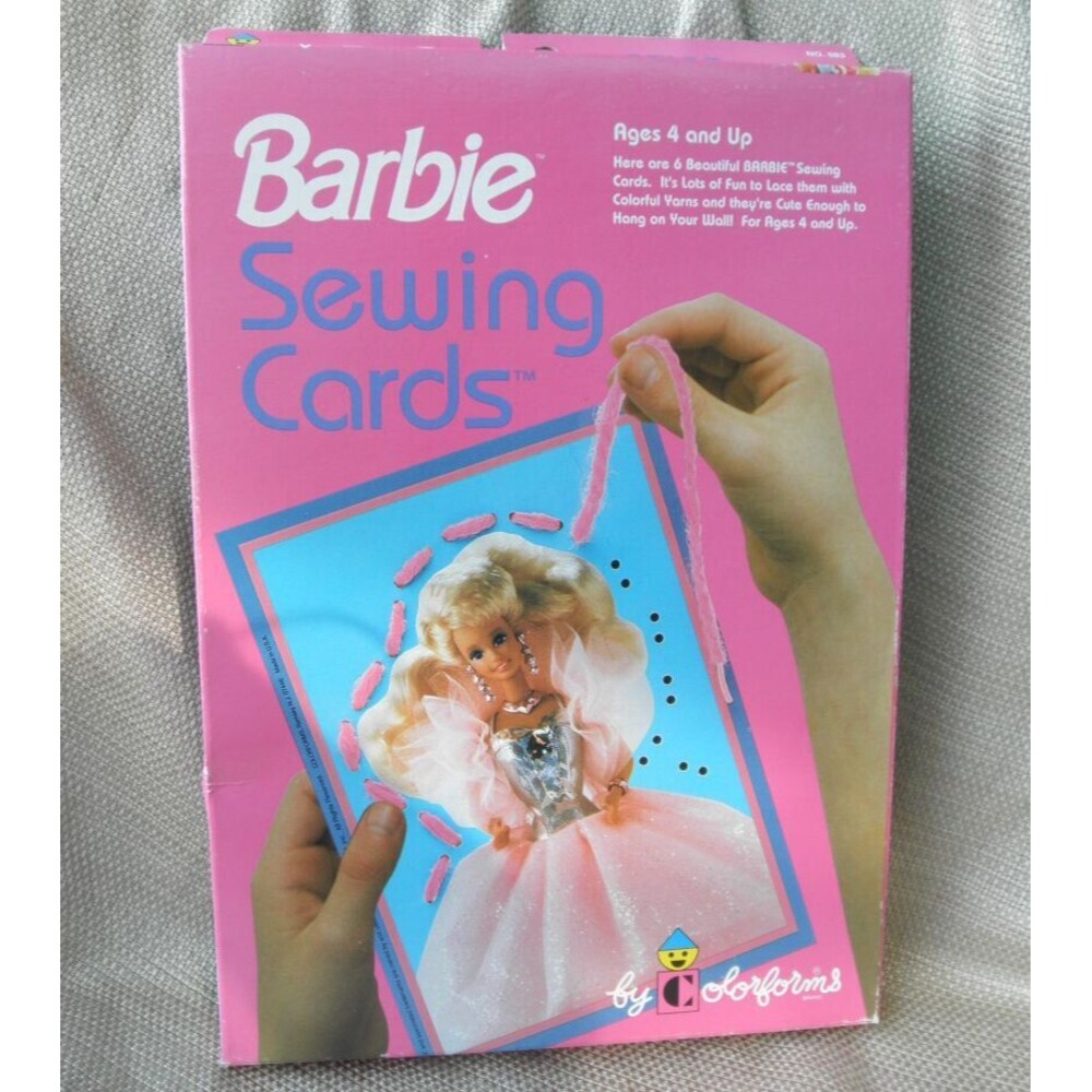 NEW by COLORFORMS BARBIE SEWING CARDS (AGES 4+) MADE IN THE UNITED STATES (USA)